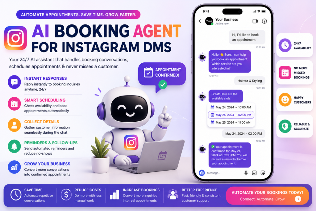 Ai booking agent for Instagram dms