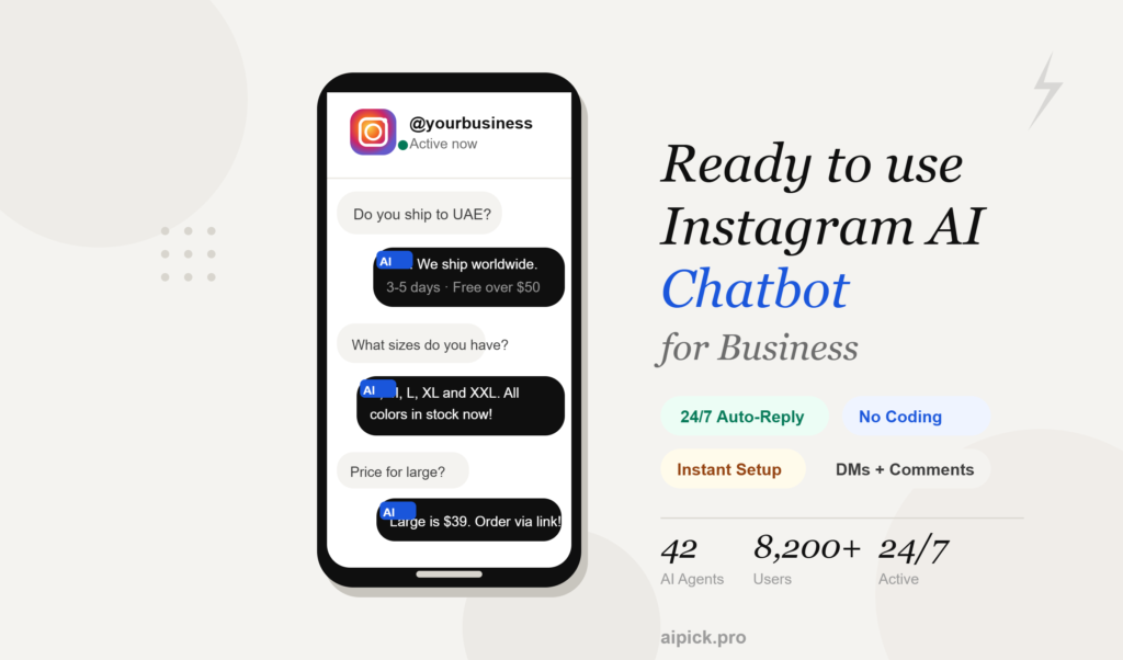 Ready to Use Instagram AI Chatbot for Business